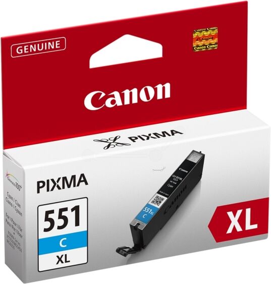 Canon Original Canon Pixma MG 6650 Tintenpatrone (CLI-551 CXL / 6444 B 001) cyan, 695 Seiten, 2,35 Rp pro Seite, Inhalt: 11 ml