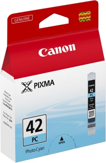 Canon Original Canon 6388 B 001 / CLI-42 PC Tintenpatrone photocyan, Inhalt: 13 ml - ersetzt Canon 6388B001 / CLI42PC Druckerpatrone