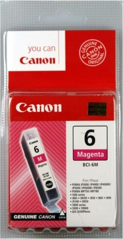 Canon Original Canon I 905 D Tintenpatrone (BCI-6 M / 4707 A 002) magenta, 280 Seiten, 3,96 Rp pro Seite, Inhalt: 13 ml