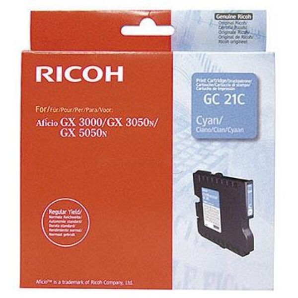 Ricoh Kompatibel zu NRG Gelsprinter GX 3000 Tintenpatrone (GC-21 C / 405533) cyan, 1.000 Seiten, 4,47 Rp pro Seite von Ricoh