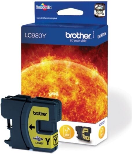 Brother Original Brother DCP-365 CN Tintenpatrone (LC-980 Y) gelb, 260 Seiten, 3,46 Rp pro Seite, Inhalt: 5 ml