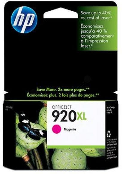 HP Original HP OfficeJet 6000 Wireless Tintenpatrone (920XL / CD 973 AE) magenta, 700 Seiten, 2,78 Rp pro Seite, Inhalt: 7 ml