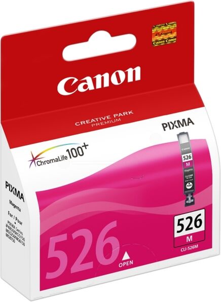 Canon Original Canon Pixma IX 6550 Tintenpatrone (CLI-526 M / 4542 B 001) magenta, 520 Seiten, 2,59 Rp pro Seite, Inhalt: 9 ml