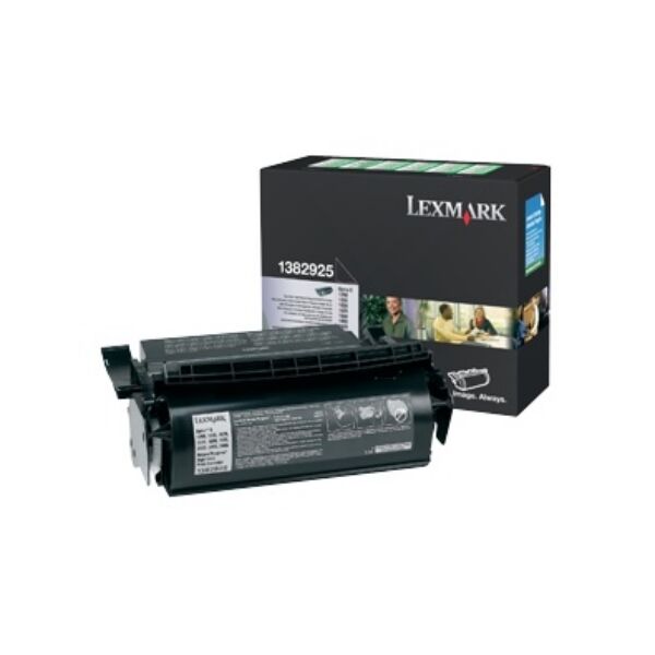 Lexmark Original Lexmark Optra S 1650 N Toner (1382925) schwarz, 17.600 Seiten, 0,64 Rp pro Seite - ersetzt Tonerkartusche 1382925 für Lexmark Optra S 1650N