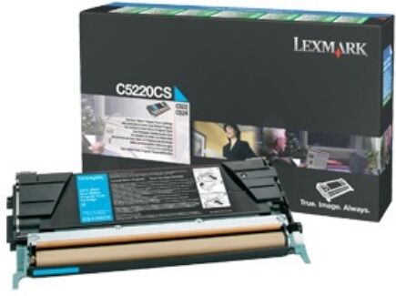 Lexmark Original Lexmark C5220CS Toner cyan, 3.000 Seiten, 5,89 Rp pro Seite - ersetzt Lexmark C5220CS Tonerkartusche