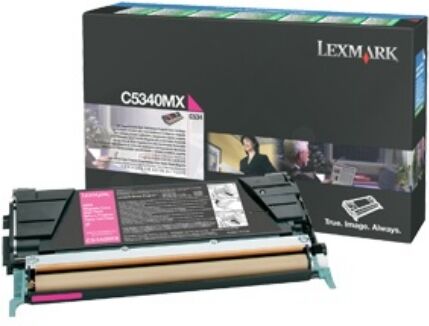 Lexmark Original Lexmark Optra C 534 DN Toner (C5340MX) magenta, 7.000 Seiten, 3,87 Rp pro Seite - ersetzt Tonerkartusche C5340MX für Lexmark Optra C 534DN