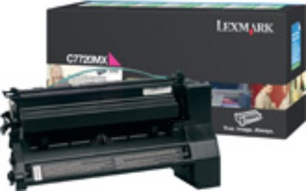 Lexmark Original Lexmark X 772 E Toner (C7720MX) magenta, 15.000 Seiten, 3,2 Rp pro Seite - ersetzt Tonerkartusche C7720MX für Lexmark X 772E