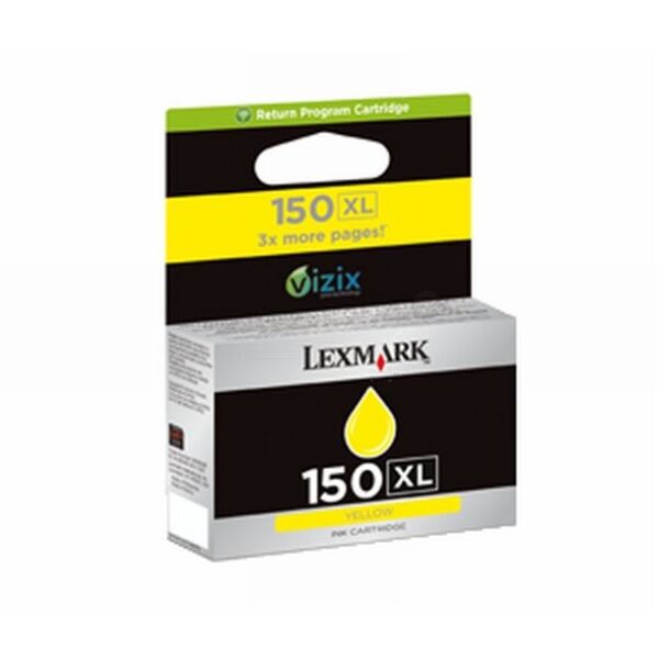 Lexmark Original Lexmark Pro 910 Series Tintenpatrone (150XL / 14N1618E) gelb, 700 Seiten, 5,09 Rp pro Seite
