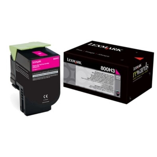 Lexmark Original Lexmark CX 410 de Toner (800H3 / 80C0H30) magenta, 3.000 Seiten, 4,65 Rp pro Seite