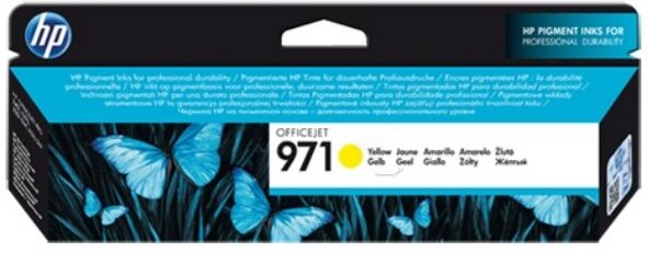 HP Original HP OfficeJet Pro X 451 dn Tintenpatrone (971 / CN 624 AE) gelb, 2.500 Seiten, 3,1 Rp pro Seite, Inhalt: 24 ml