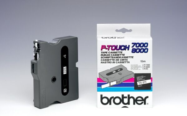 Brother Original Brother P-Touch 8000 Farbband (TX-211) multicolor 6mm x 15m - ersetzt Schriftband TX211 für Brother P-Touch8000