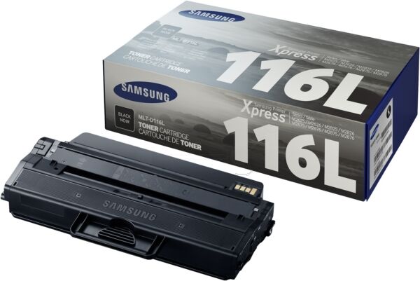 Samsung Original Samsung SL-M 2870 FD Toner (116L / MLT-D 116 L/ELS) schwarz, 3.000 Seiten, 2,4 Rp pro Seite