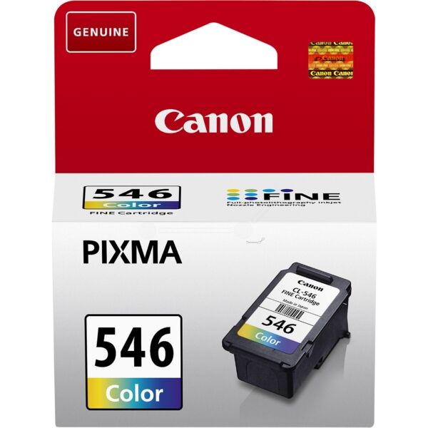 Canon Original Canon Pixma TS 3550 Tintenpatrone (CL-546 / 8289 B 001) farbe, 180 Seiten, 10,5 Rp pro Seite, Inhalt: 8 ml
