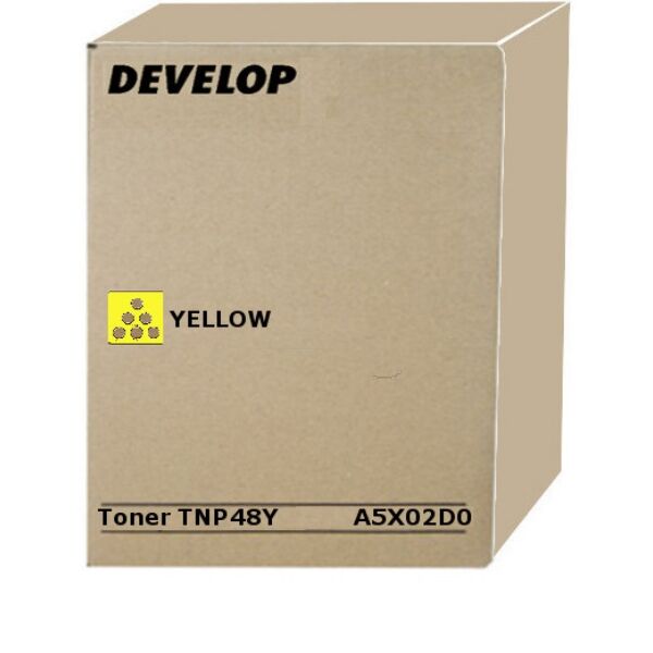 Develop Original Develop Ineo Plus 3850 Toner (TNP-48 Y / A5X02D0) gelb, 10.000 Seiten, 0,47 Rp pro Seite