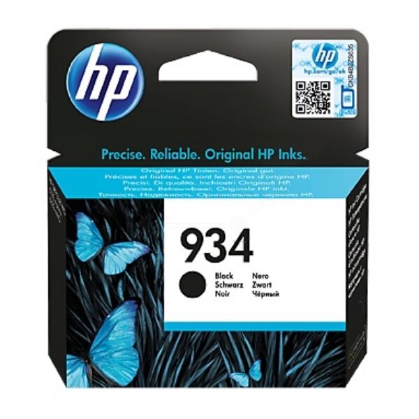 HP Original HP OfficeJet 6812 Tintenpatrone (934 / C2P19AE) schwarz, 400 Seiten, 4,79 Rp pro Seite, Inhalt: 9 ml