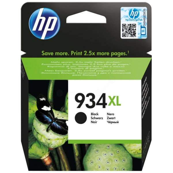 HP Original HP OfficeJet 6815 Tintenpatrone (934XL / C2P23AE) schwarz, 1.000 Seiten, 3,48 Rp pro Seite, Inhalt: 25 ml