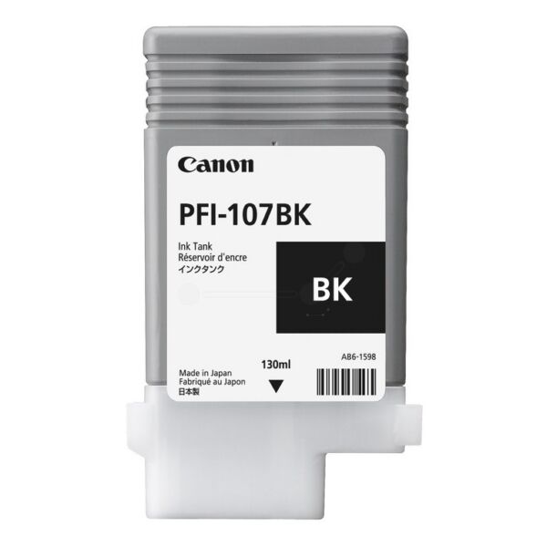 Canon Original Canon imagePROGRAF IPF 780 M 40 Tintenpatrone (PFI-107 BK / 6705 B 001) schwarz, Inhalt: 130 ml