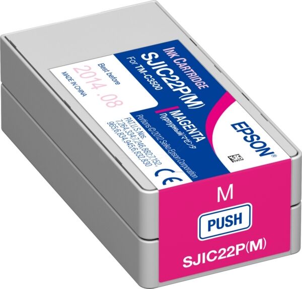 Epson Original Epson TM-C 3500 Tintenpatrone (SJI-C-22-P-(M) / C 33 S0 20603) magenta, Inhalt: 32 ml