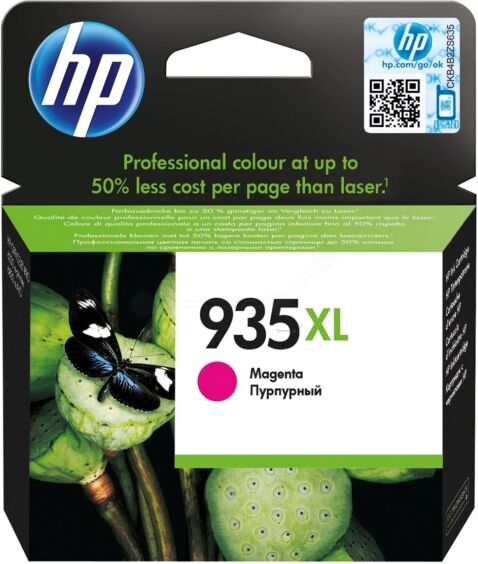 HP Original HP C2P25AE / 935XL Tintenpatrone magenta, 825 Seiten, 2,69 Rp pro Seite, Inhalt: 9 ml - ersetzt HP C2P25AE / 935XL Druckerpatrone