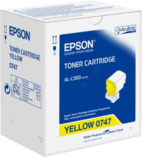 Epson Original Epson C 13 S0 50747 / 0747 Toner gelb, 8.800 Seiten, 3,88 Rp pro Seite - ersetzt Epson C13S050747 / 0747 Tonerkartusche