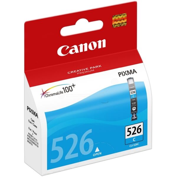 Canon Original Canon Pixma MG 6150 Tintenpatrone (CLI-526 C / 4541 B 010) cyan, 462 Seiten, 2,95 Rp pro Seite, Inhalt: 9 ml