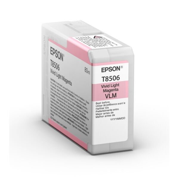 Epson Original Epson SureColor SC-P 800 SE Tintenpatrone (T8506 / C 13 T 850600) photomagenta, Inhalt: 80 ml