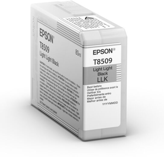 Epson Original Epson C 13 T 850900 / T8509 Tintenpatrone schwarz, Inhalt: 80 ml - ersetzt Epson C13T850900 / T8509 Druckerpatrone