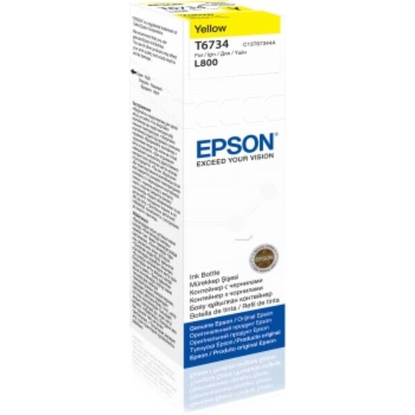 Epson Original Epson EcoTank L 1800 ITS Tintenpatrone (T6734 / C 13 T 67344A) gelb, Inhalt: 70 ml