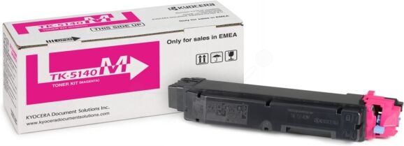 Kyocera Original Kyocera TK-5140 M / 1T02NRBNL0 Toner magenta, 5.000 Seiten, 2,34 Rp pro Seite - ersetzt Kyocera TK5140M / 1T02NRBNL0 Tonerkartusche