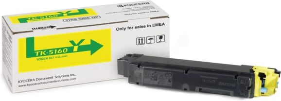 Kyocera Original Kyocera TK-5160 Y / 1T02NTANL0 Toner gelb, 12.000 Seiten, 1,46 Rp pro Seite - ersetzt Kyocera TK5160Y / 1T02NTANL0 Tonerkartusche