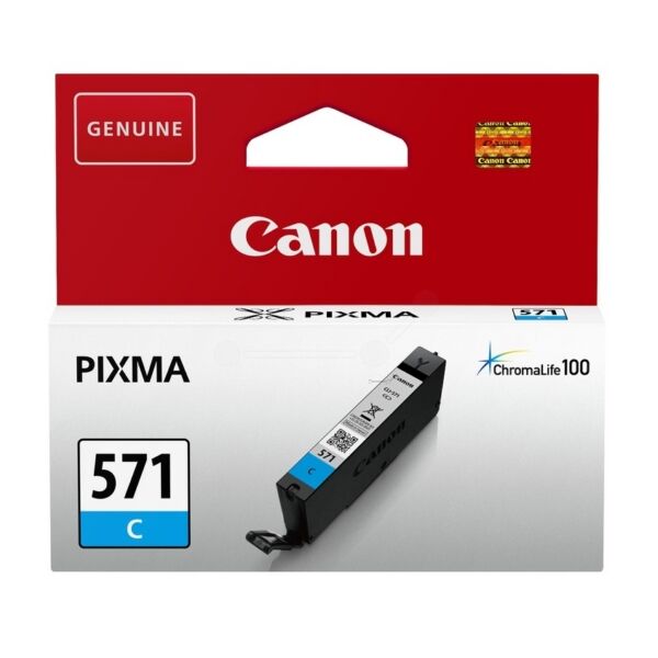 Canon Original Canon 0386 C 005 / CLI-571 Tintenpatrone multicolor Multipack (4 St.), 1.105 Seiten, 3,98 Rp pro Seite, Inhalt: 7 ml