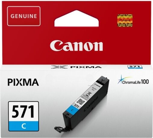 Canon Original Canon Pixma MG 7750 Series Tintenpatrone (CLI-571 C / 0386 C 001) cyan, 311 Seiten, 3,99 Rp pro Seite, Inhalt: 7 ml