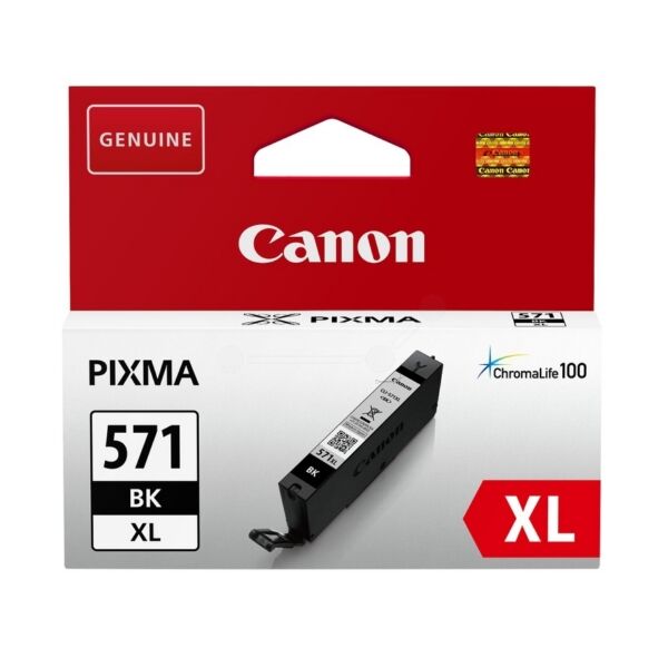 Canon Original Canon Pixma MG 6850 Series Tintenpatrone (CLI-571 BKXL / 0331 C 004) schwarz, 4.425 Seiten, 0,37 Rp pro Seite, Inhalt: 11 ml