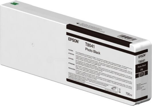 Epson Original Epson SureColor SC-P 8000 STD Spectro Tintenpatrone (T8041 / C 13 T 804100) photoschwarz, Inhalt: 700 ml