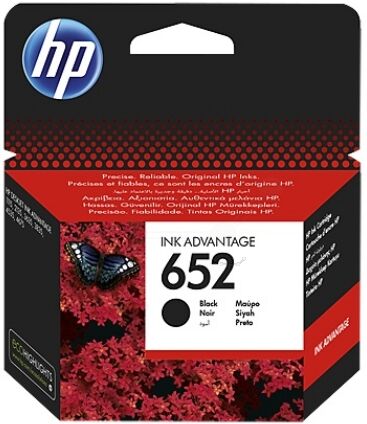 HP Original HP DeskJet Ink Advantage 1115 Tintenpatrone (652 / F6V25AE) schwarz, 360 Seiten, 3,88 Rp pro Seite