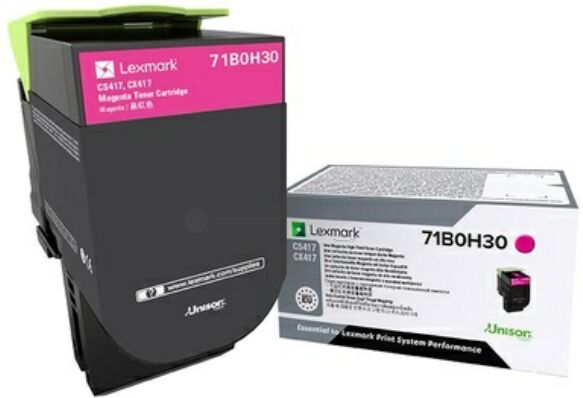 Lexmark Original Lexmark 71B0H30 Toner magenta, 3.500 Seiten, 5,23 Rp pro Seite - ersetzt Lexmark 71B0H30 Tonerkartusche