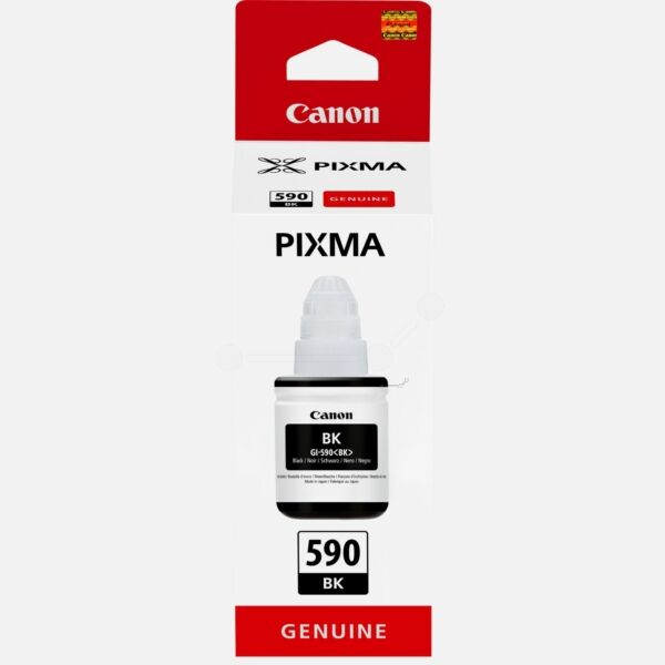 Canon Original Canon Pixma G 1510 Tintenpatrone (GI-590 BK / 1603 C 001) schwarz, 6.000 Seiten, 0,19 Rp pro Seite, Inhalt: 135 ml