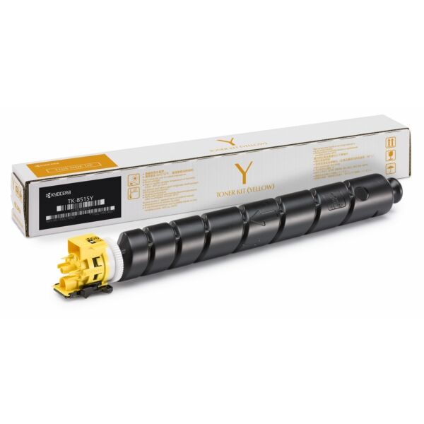 Kyocera Original Kyocera TK-8515 Y / 1T02NDANL1 Toner gelb, 20.000 Seiten, 0,79 Rp pro Seite - ersetzt Kyocera TK8515Y / 1T02NDANL1 Tonerkartusche