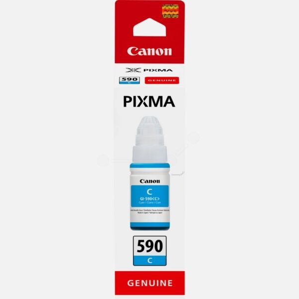 Canon Original Canon Pixma G 4510 Tintenpatrone (GI-590 C / 1604 C 001) cyan, 7.000 Seiten, 0,12 Rp pro Seite, Inhalt: 70 ml