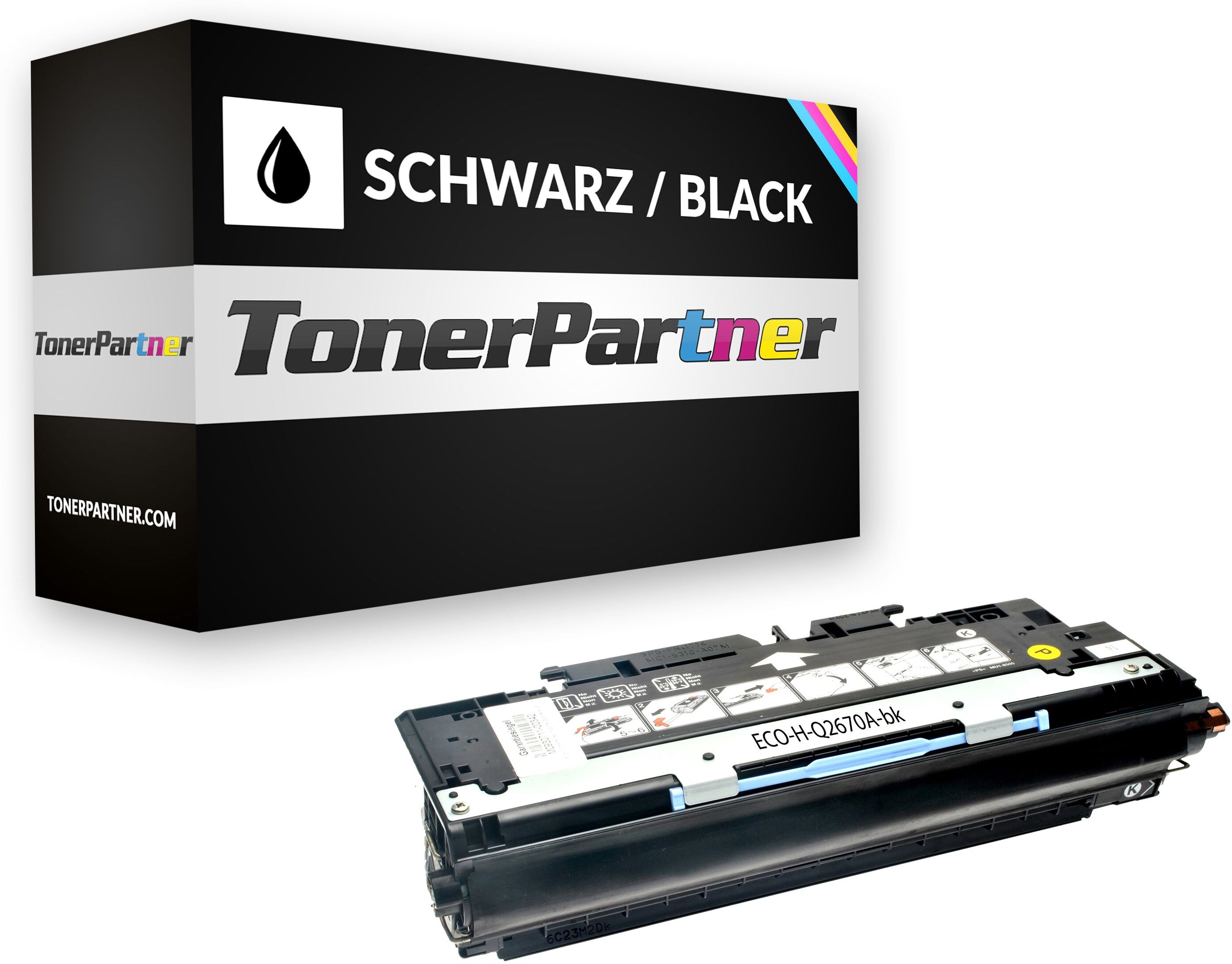 TonerPartner Kompatibel zu HP Color LaserJet 3700 DN Toner (308A / Q 2670 A) schwarz, 6.000 Seiten, 0,54 Rp pro Seite von TonerPartner