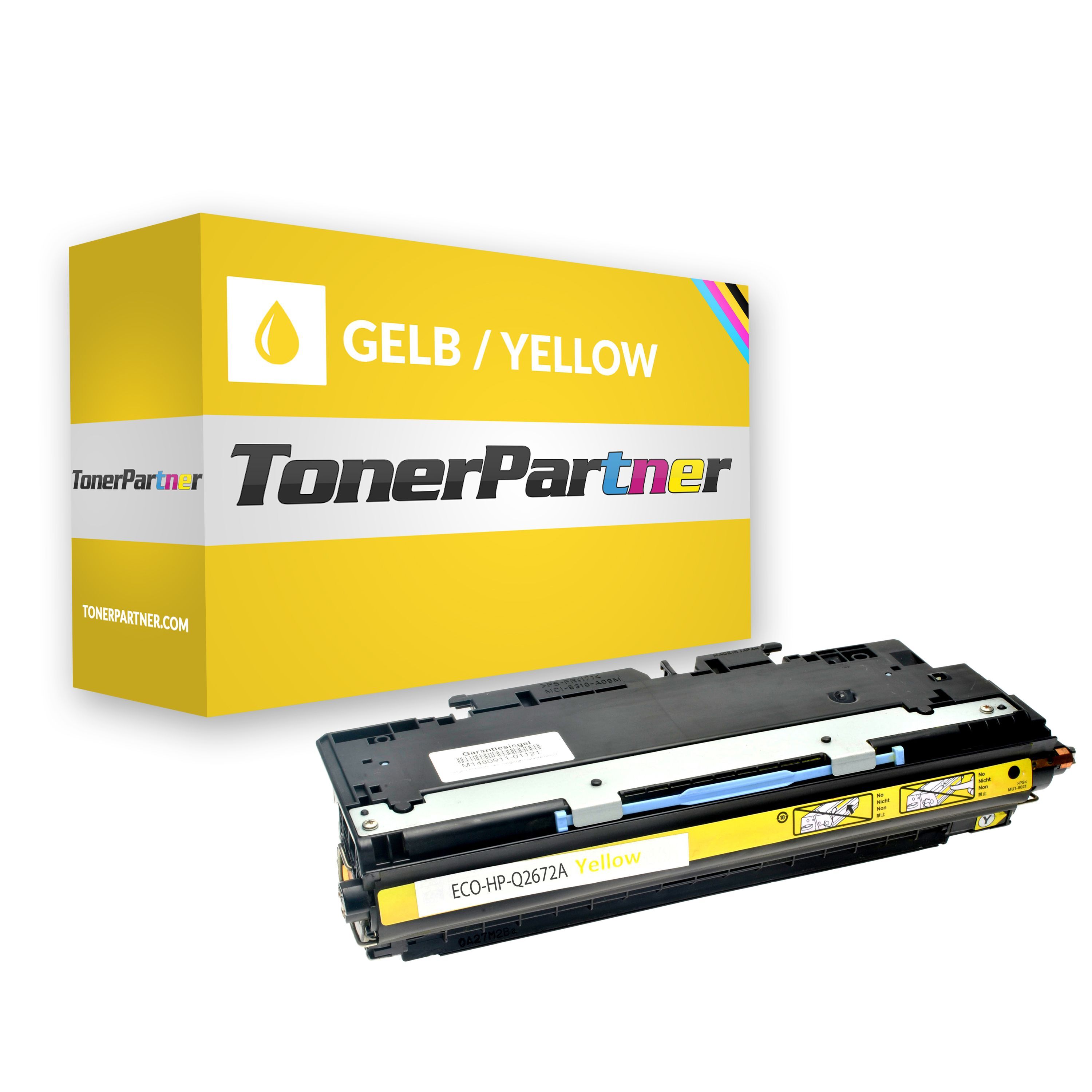 TonerPartner Kompatibel zu HP Color LaserJet 3550 N Toner (309A / Q 2672 A) gelb, 4.000 Seiten, 1,07 Rp pro Seite von TonerPartner