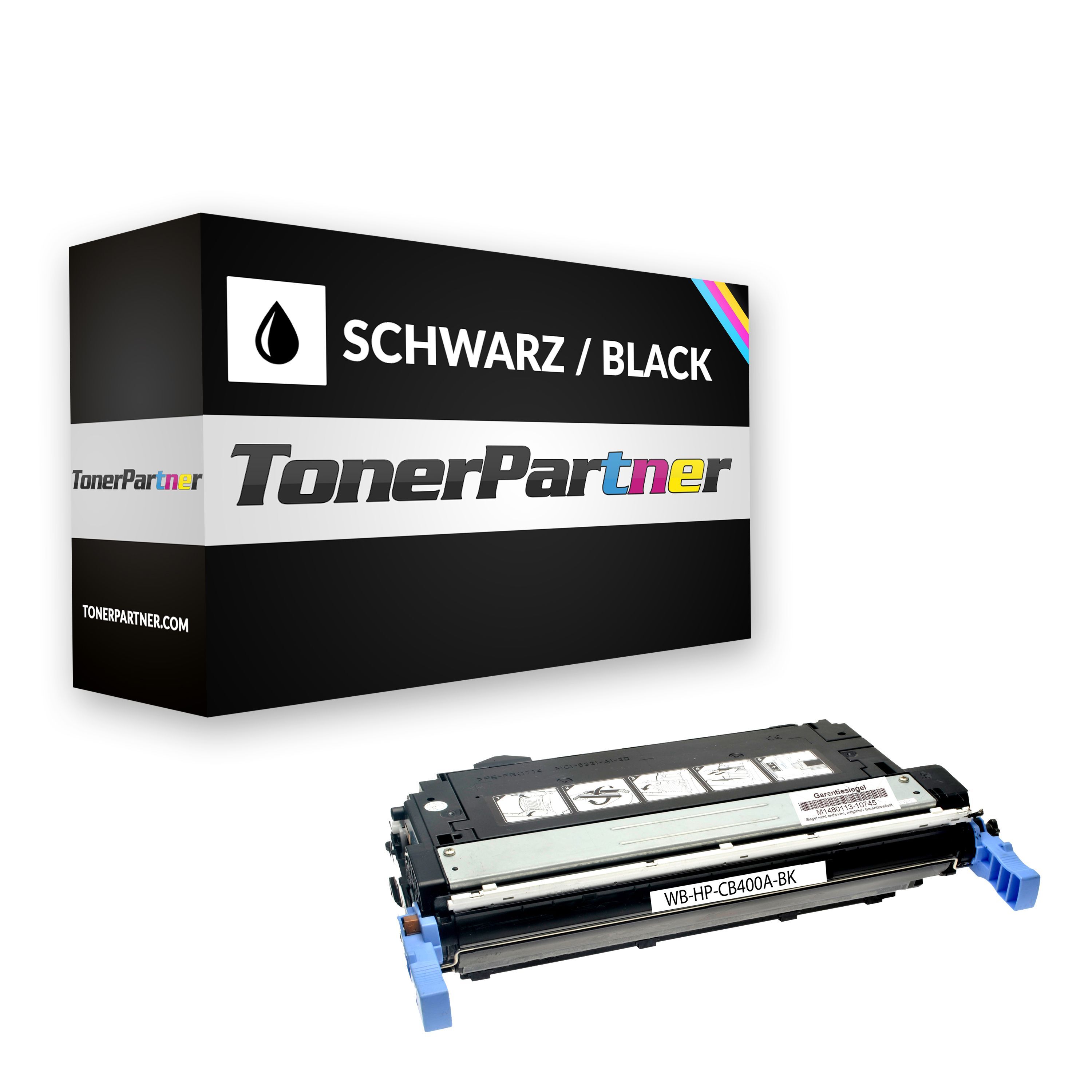 TonerPartner Kompatibel zu HP Color LaserJet CP 4005 N Toner (642A / CB 400 A) schwarz, 7.500 Seiten, 1,31 Rp pro Seite von TonerPartner