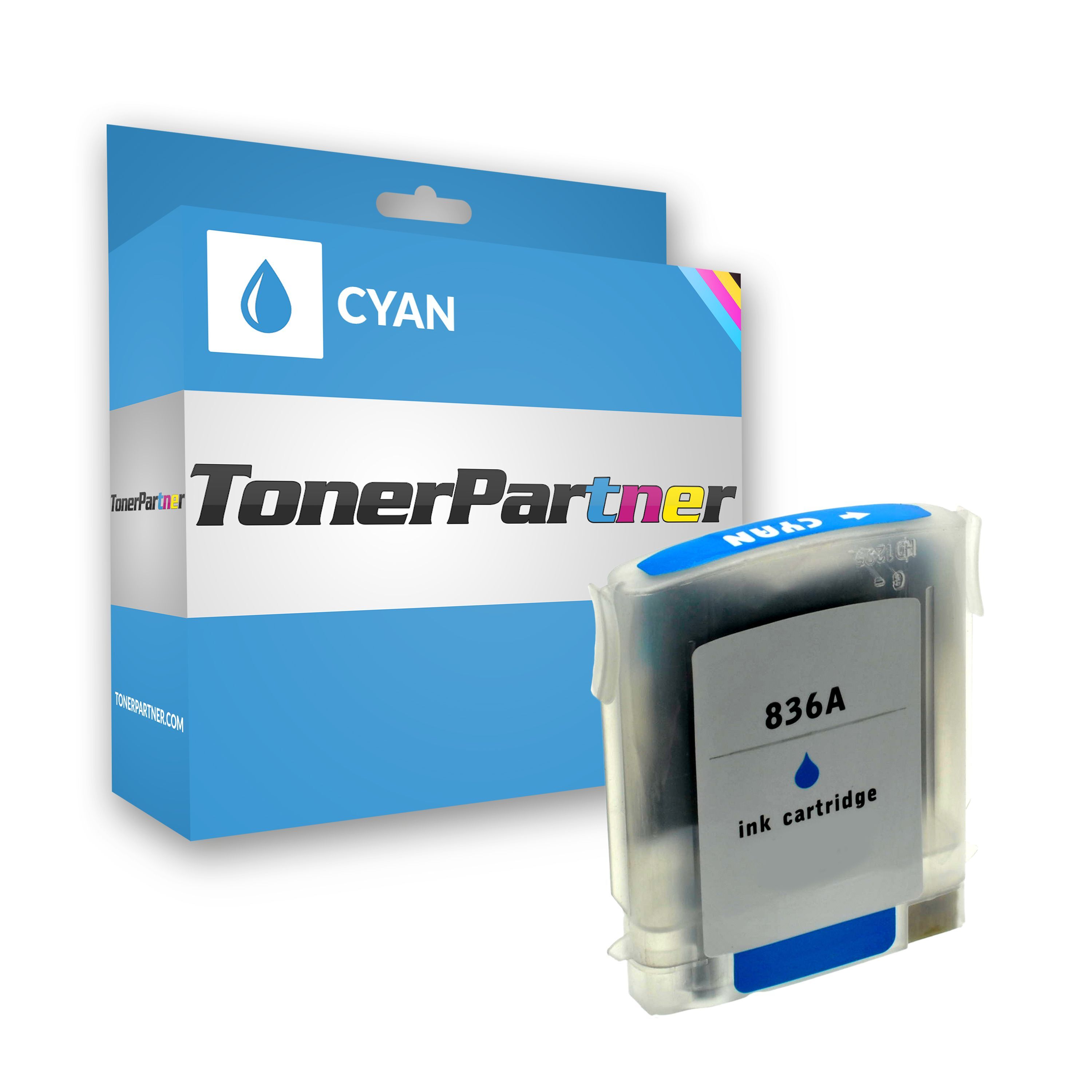 TonerPartner Kompatibel zu HP Color InkJet CP 2600 DN Tintenpatrone (11 / C 4836 AE) cyan, 2.350 Seiten, 0,4 Rp pro Seite, Inhalt: 28 ml von TonerPartner