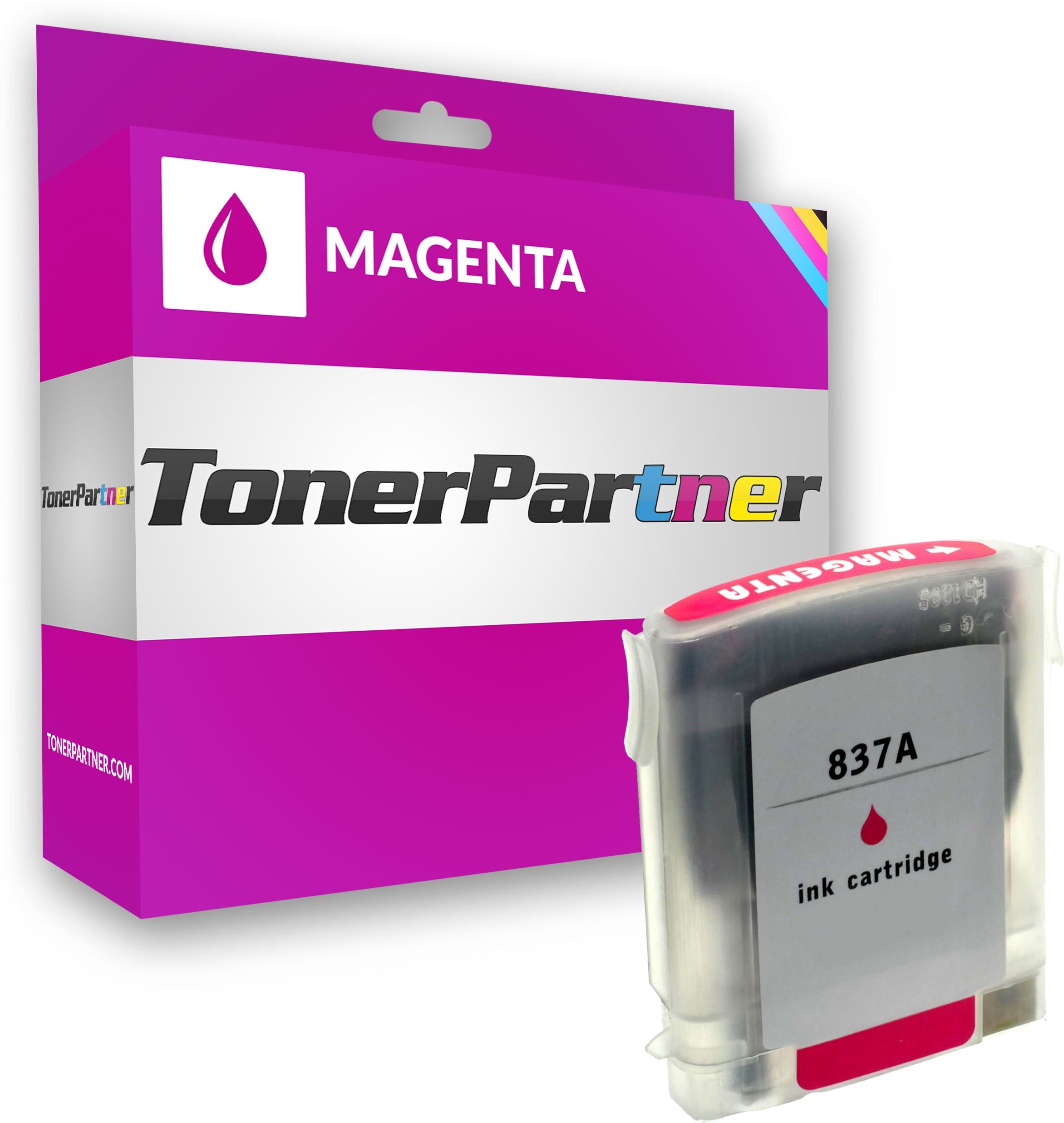 TonerPartner Kompatibel zu HP DesignJet 100 Tintenpatrone (11 / C 4837 AE) magenta, 2.000 Seiten, 0,47 Rp pro Seite, Inhalt: 28 ml von TonerPartner