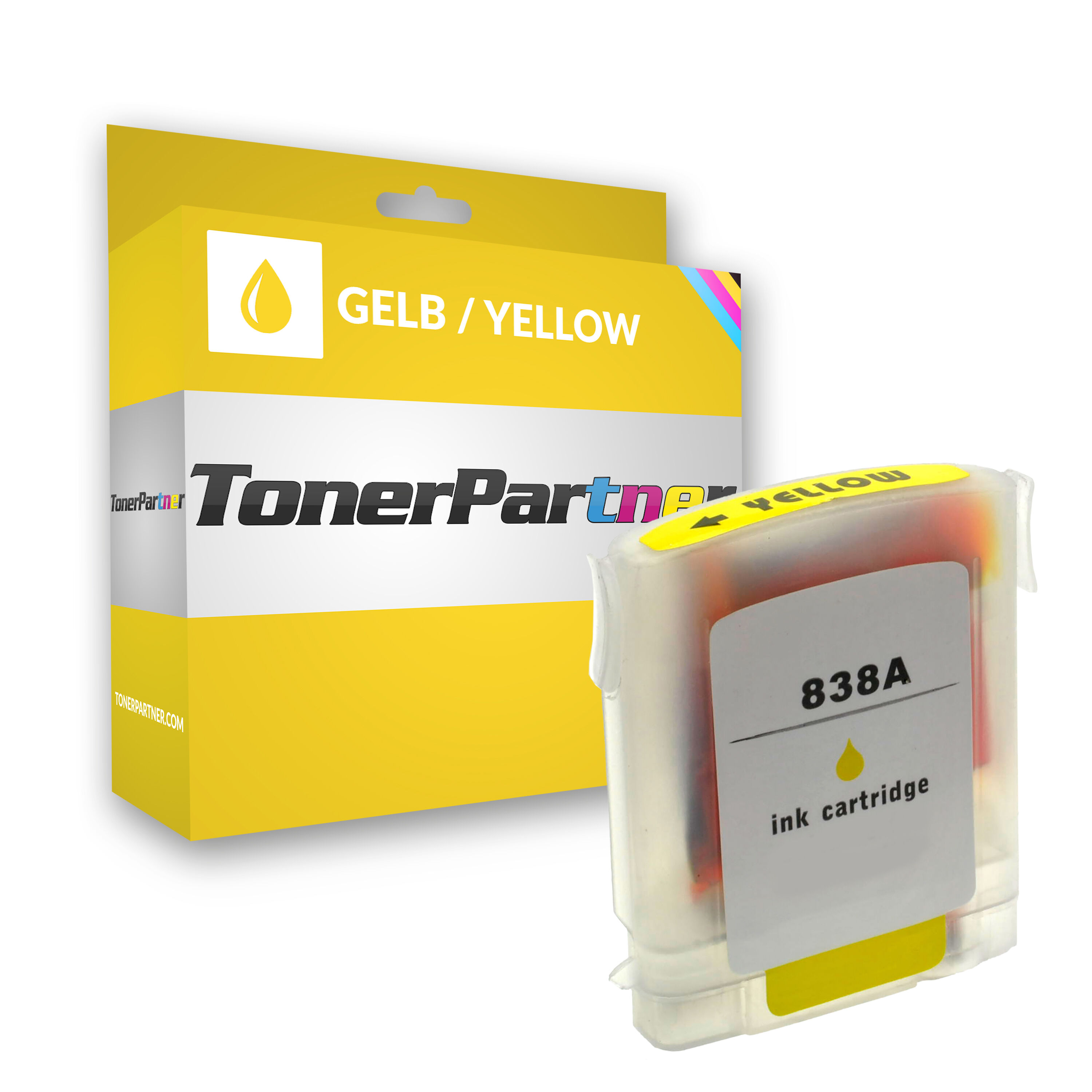 TonerPartner Kompatibel zu HP Business InkJet 1000 Tintenpatrone (11 / C 4838 AE) gelb, 2.550 Seiten, 0,37 Rp pro Seite, Inhalt: 28 ml von TonerPartner