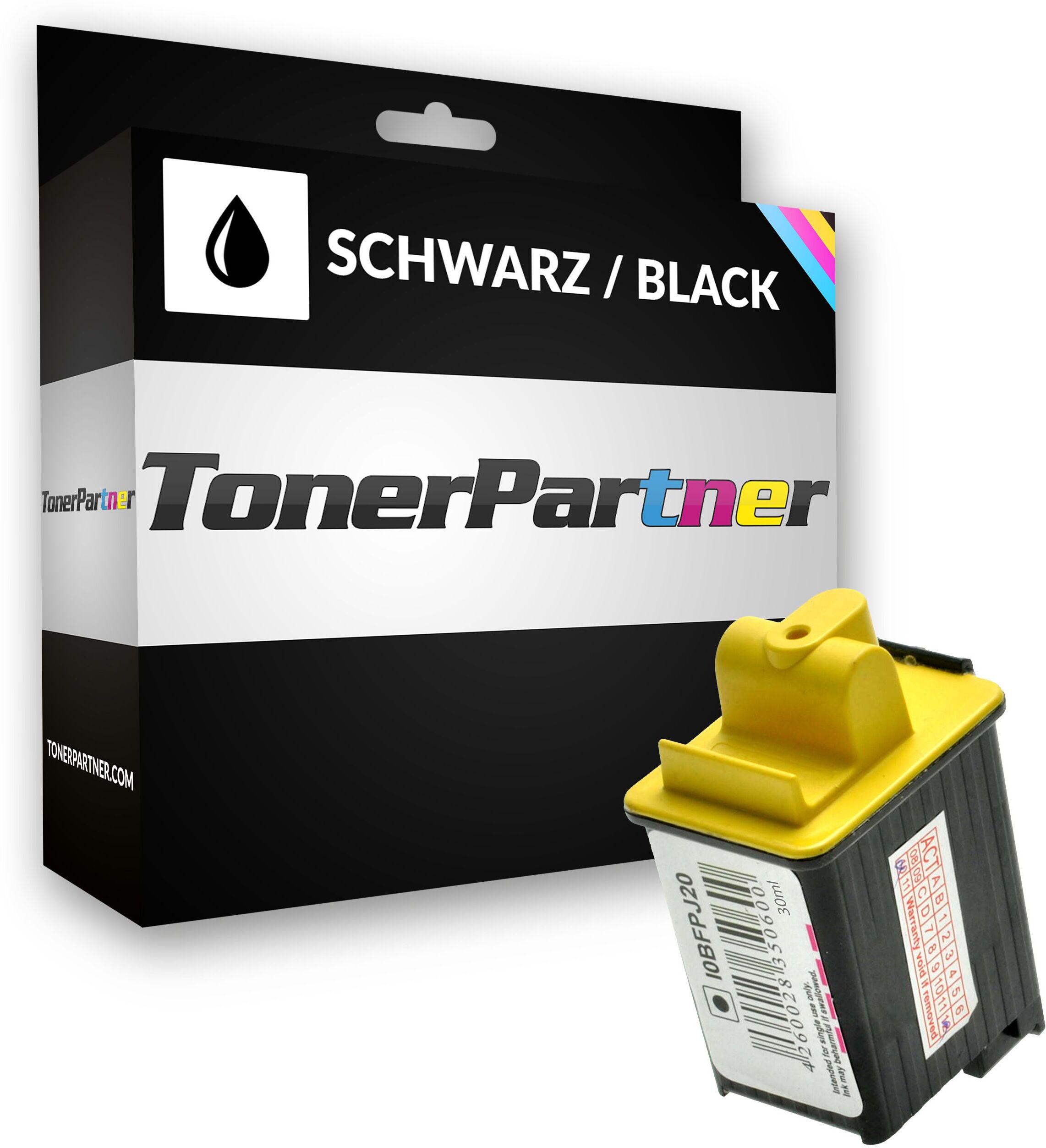 TonerPartner Kompatibel zu Olivetti OFX 540 Tintenpatrone (FPJ20 / B0384) schwarz, 360 Seiten, 5,11 Rp pro Seite, Inhalt: 30 ml von TonerPartner