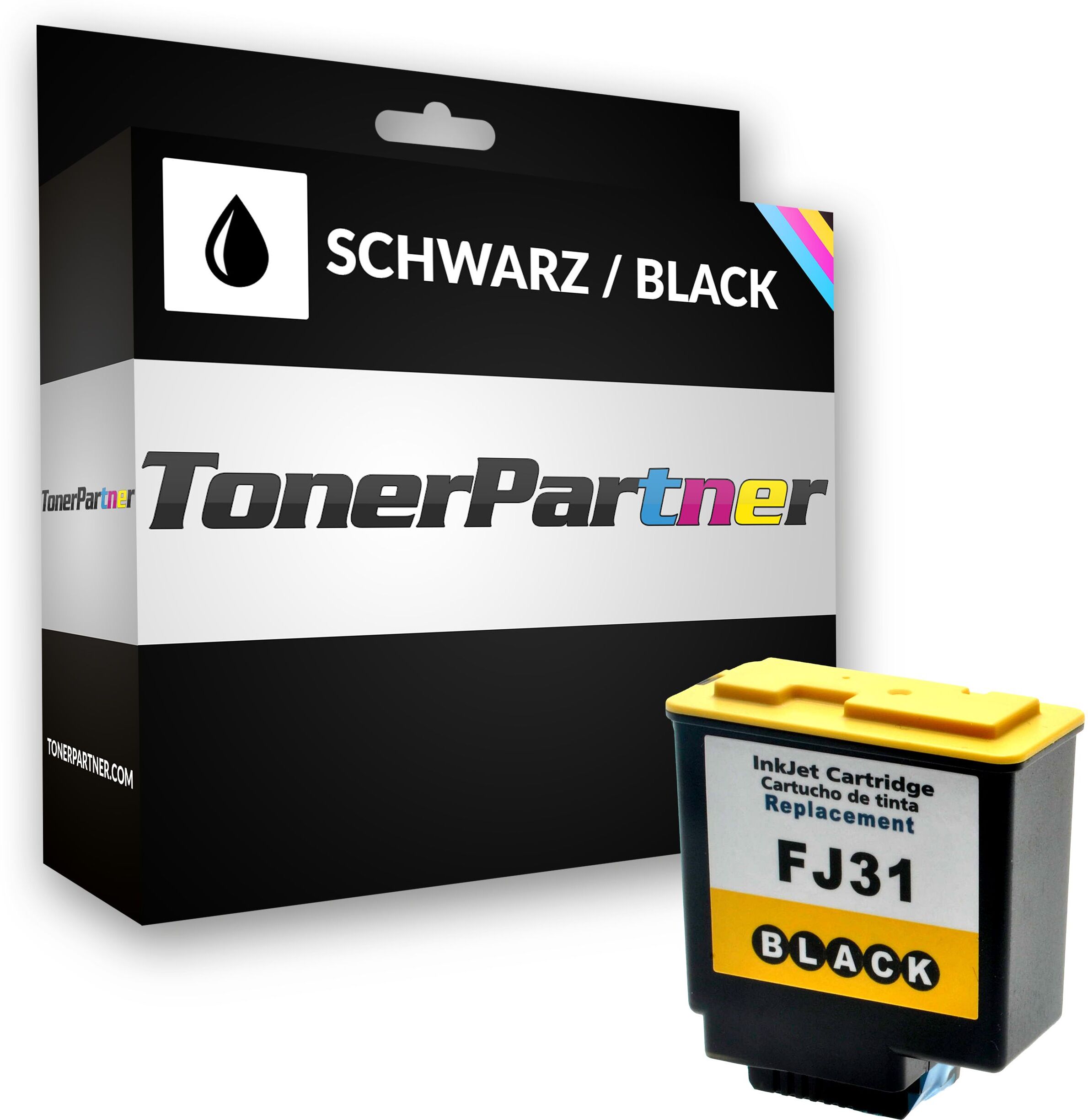 TonerPartner Kompatibel zu Olivetti Fax-LAB 470 Tintenpatrone (FJ31 / B0336) schwarz, 450 Seiten, 5,14 Rp pro Seite, Inhalt: 20 ml von TonerPartner