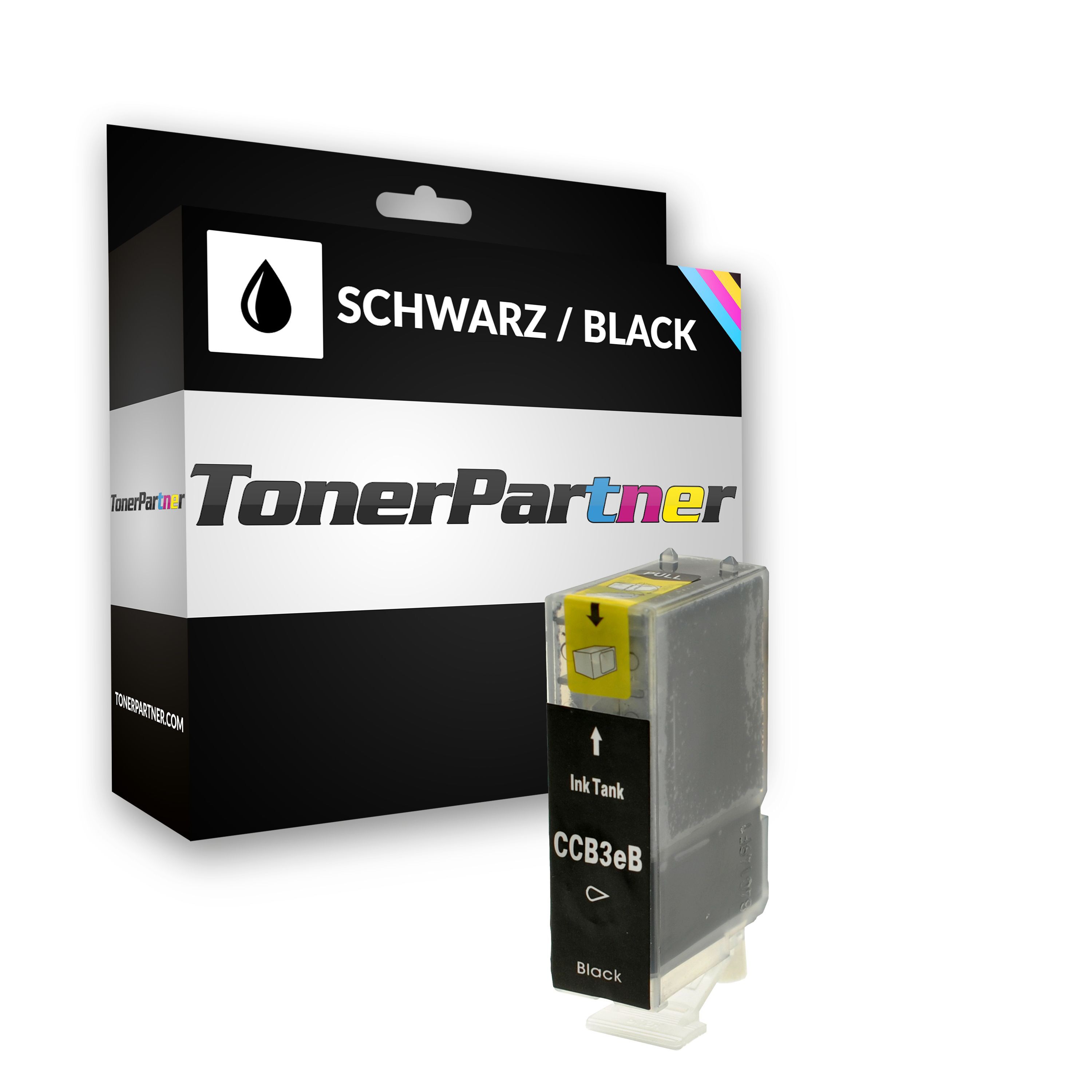 TonerPartner Kompatibel zu Canon Smartbase MP 700 Photo Tintenpatrone (BCI-3 EBK / 4479 A 002) schwarz, 500 Seiten, 0,51 Rp pro Seite von TonerPartner