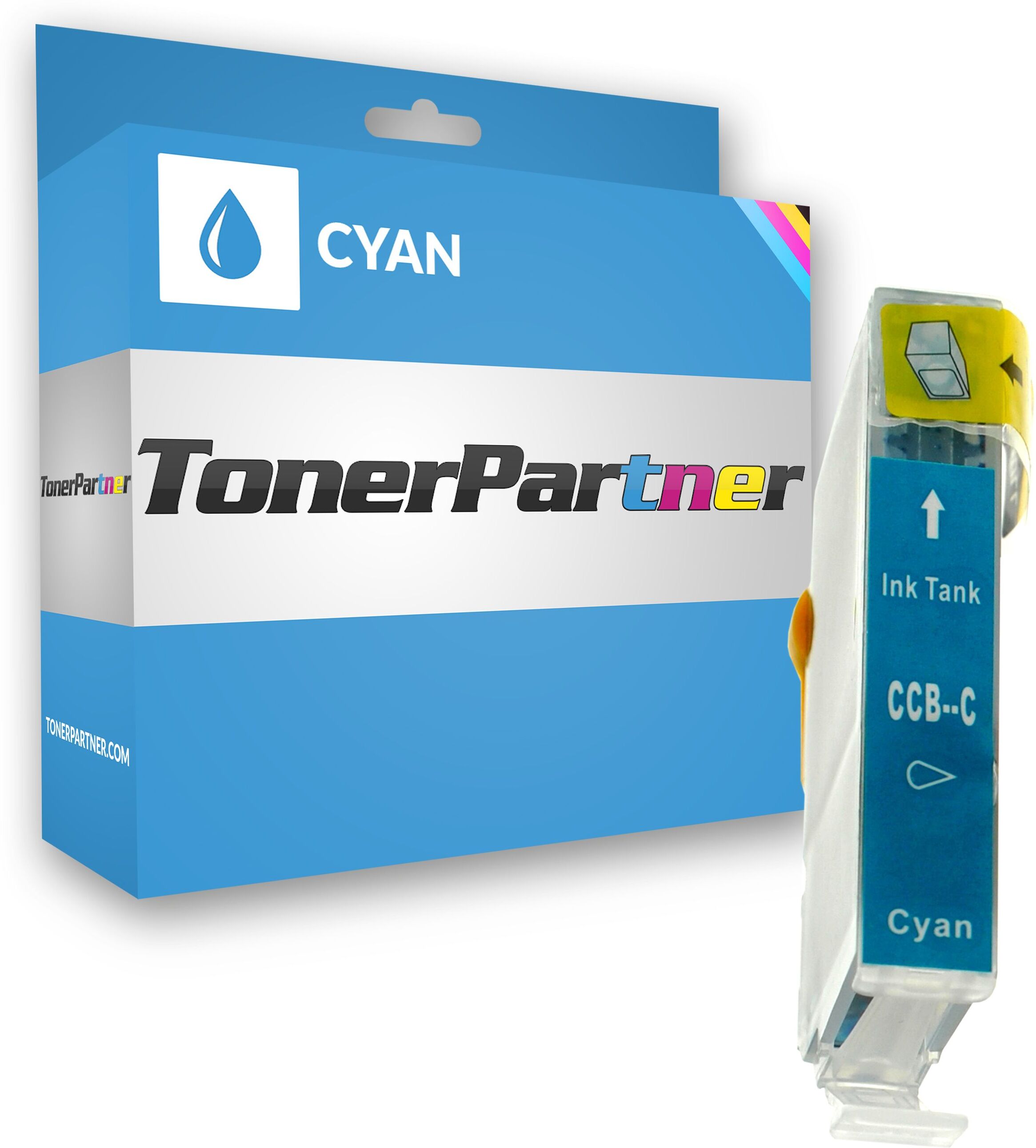 TonerPartner Kompatibel zu Canon BJC 6200 Series Tintenpatrone (BCI-3 EC / 4480 A 002) cyan, 400 Seiten, 0,86 Rp pro Seite, Inhalt: 12 ml von TonerPartner