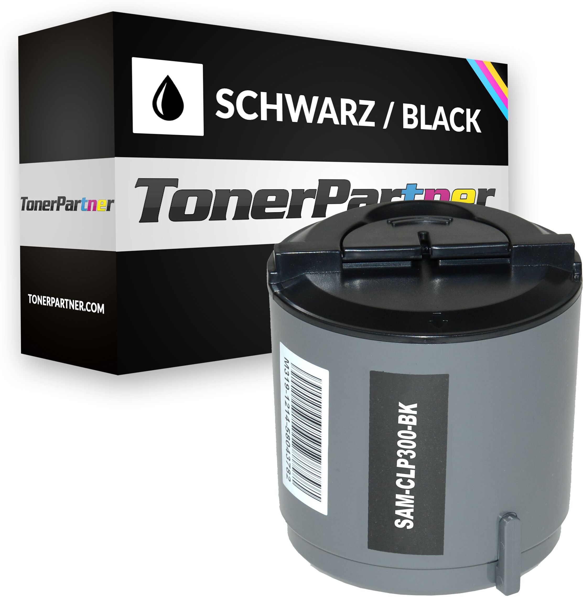 TonerPartner Kompatibel zu Samsung CLP-300 Toner (CLP-K 300 A/ELS) schwarz, 2.000 Seiten, 1,33 Rp pro Seite von TonerPartner